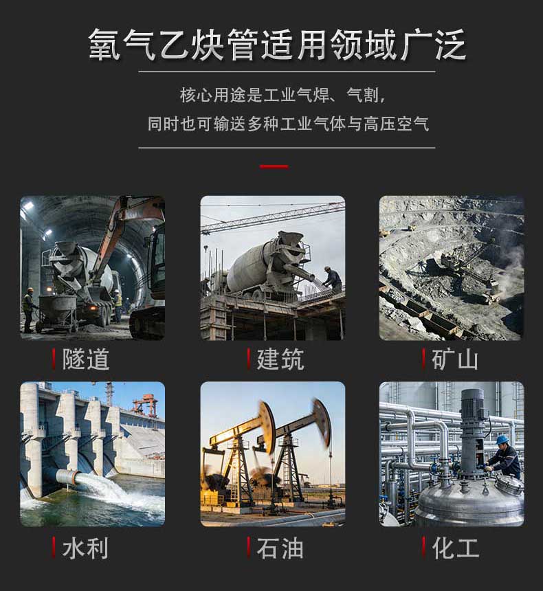 氧氣乙炔管適用領(lǐng)域